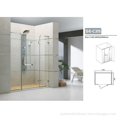 wholesale factory frameless glass shower enclosure/shower cabin and price